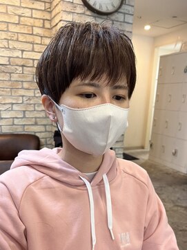 シェノン 西梅田(CHAINON) グレーベージュ/レイヤーロング/黒髪/前髪パーマ