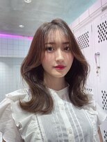 ロンドルーチェ 心斎橋(Lond luce)&nbsp;大人ガーリー×ミディアムレイヤーカット【心斎橋/髪質改善】