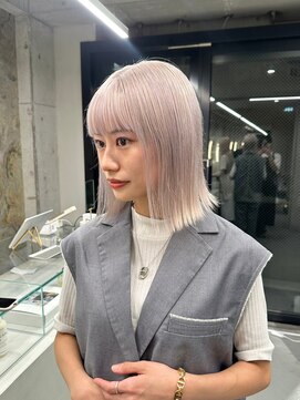 ソル 栄矢場町(SOL) 切りっぱなしボブ/美髪/ピンクブラウン[栄駅/矢場町駅]