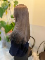 サボ(sabo) ミルクティー/顔まわり/レイヤー/韓国ヘア/透明感カラー