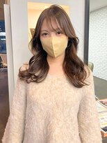 ディフィーノ 青山(DIFINO) 【DIFINO 青山】柔らか質感のくびれミディ/ミルクティーアッシュ