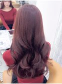 メルティカラーフェミニンロング似合わせカットハイトーン韓国