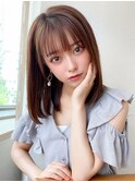 【NEW OPEN】小顔前髪あり後れ毛サイドバングメルティカラー