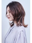 【50代髪型】大人女性にオススメ！ウルフレイヤー＆ラベージュ
