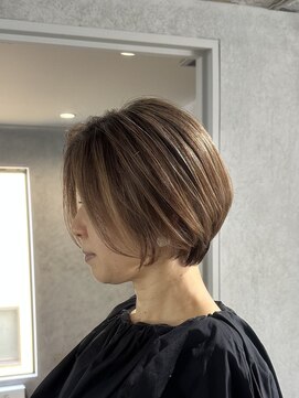 ラック(LUCK) ベージュハイライト/船橋/くすみベージュ/細めハイライト