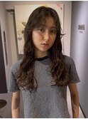ドライパーマゆるめパーマウルフパーマミディアムパーマ銀座暗髪