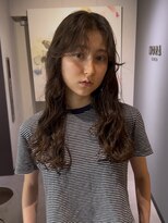 ノラ ギンザ(NORA GINZA)&nbsp;ドライパーマゆるめパーマウルフパーマミディアムパーマ銀座暗髪