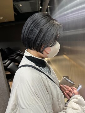 エン 栄店(enne) ココアベージュ/クラゲヘアー/ヘイリーボブ/小顔/栄/ボブ/黒髪