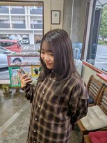 木村美容店&nbsp;[木村美容店]　レイヤーカット　オリーブグレージュ