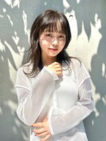 リベルタ 下北沢(liberta)&nbsp;透け前髪×ナチュラルミディ