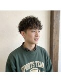 簡単スタイリングツーブロックパーマ　20代 30代 40代 50代 60代