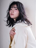 ヘアークラフト(Hair Craft)&nbsp;ミディアムレイヤー×ゆるふわパーマ【岡山】暗髪イメチェン