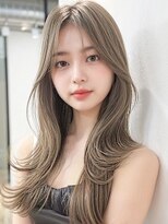 アノ 渋谷(ano) 透明感グレージュ × 大人くびれレイヤー