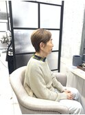 白髪ぼかし/白髪改善カラー/ショート/透明感カラー/脱白髪染め