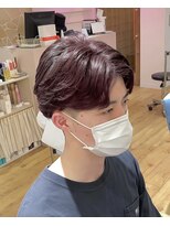 ロア バイ アヴァンス 天王寺店(Lowa by avance.)&nbsp;【韓国マッシュ】×【ピンクブラウン】×【カルマパーマ】