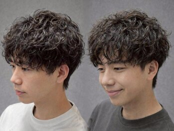 キラヴィ 三宮店(KIRAVI)の写真/三宮で“最新メンズトレンド”なら。ニュアンス・フェザー・シャドウ・曲がる縮毛矯正が揃うサロン