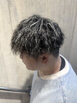 フレイム(FLAME)&nbsp;【FLAME 天文館】ホワイトメッシュ×ツイストパーマ