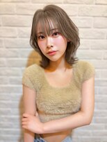 オーロ(ORO) ★イメチェン小顔ヘア艶感ミルクティーグレージュレイヤーボブ
