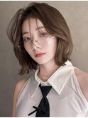 韓国風レイヤーボブ