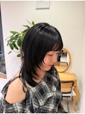 ハッシュカット風レイヤースタイル