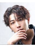 MEN’S HAIR/サーフカール/刈り上げセンターパート/札幌