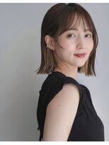 はんなり 行徳 顔まわりインナカラー×切りっぱなしボブ