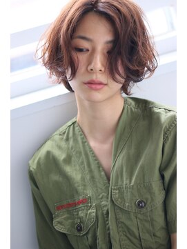 マイロ(MYRO) 【MYRO】  センターパート×アッシュブラウン