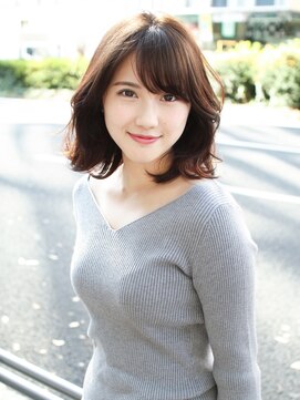 アフロート ディル(AFLOAT D'L) 《AFLOATディル 井上紗矢香》ミディアムレイヤー軽やかスタイル