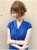 【morio池袋】大人可愛い前下がり透け感ショート♪