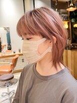 ルアン(Luann)&nbsp;ピンクベージュ×マッシュウルフ