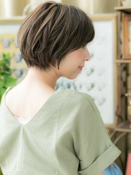 カバーヘア ブリス 川口(COVER HAIR bliss) ■暗髪グレージュカラー大人ショートボブ51★川口30代40代50代