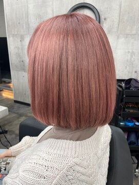 スターズ 川越店(STARS) ピンクベージュ　ボブ　春カラー