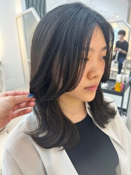 シダミノオ(sida MINOH) 20代30代40代50代/前髪/ウルフボブ/インナーグレージュ