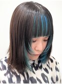 大人可愛いダブルカラーブリーチハイトーンカラー