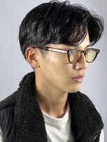 プレミアムバーバー 目黒店(PREMIUM BARBER produce by HIRO GINZA) センターパート×パーマ