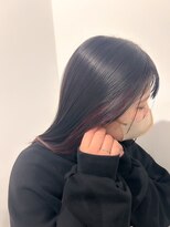 ビルド(build)&nbsp;インナーカラーピンクベージュピンクカラーケアブリーチ ボブ