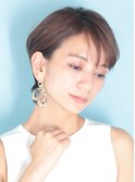 40代50代似合わせ小顔美髪シアーカラーカールショート