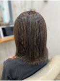 ハイライト×グレージュカラー