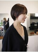 【ショートカット/阿部達哉】ショートボブ/ミニボブ/大人ヘア