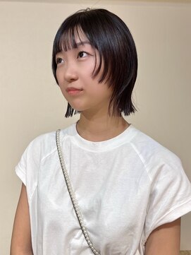 クレビアテン(CreBiA ten_) ラベンダーブラウン×ぱつっとボブ
