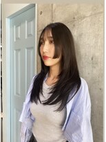 ワンズ リー 上大岡店(One's ly)&nbsp;姫カット韓国レイヤー_コリアンブラックくびれミディ