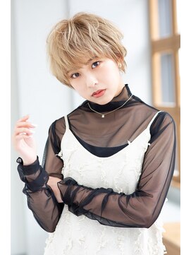 トティア 本通(Totia) 【Totia本通】ハイトーン大人ショート×シルキーベージュ