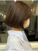 黒髪ボブルフネビージュ小顔ワンレン