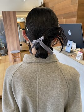 ヘア プロデュース キュオン(hair produce CUEON.) お呼ばれヘア×カチモリ×ネジネジ