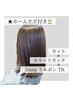 カット+カラーリタッチ+3stepミルボンTR+ホームケア付【￥11880→10450】