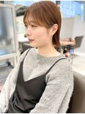 ○あご下パツっとタイトなミニボブスタイル10代20代30代