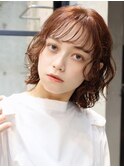 ボブベースのゆるふわパーマ