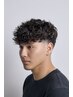 【人気No.1】 カット+パーマ ［men'sフェードバーバー渋谷スペインカール］