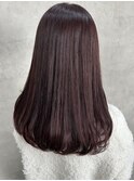 黒髪クラゲヘアーオリーブグレー小顔ココアベージュ