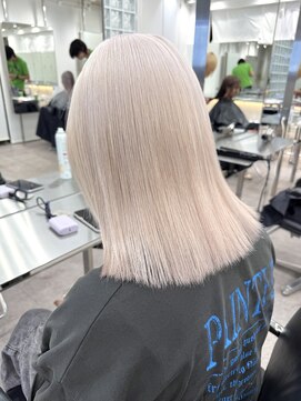 サンクプロジェクト(cinq PROJECT) 原宿韓国顔まわりホワイトベージュホワイトミルクティーブロンド